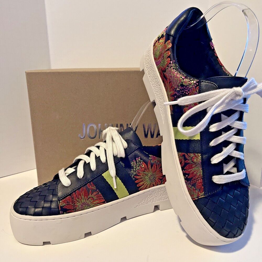 Johnny Was Downtown Jacquard Sneakers Shoes 10 Biya JWLA 3J Workshop MSRP $268